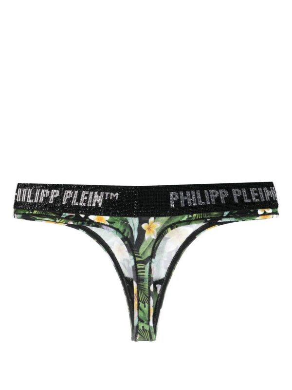Philipp Plein  Hawaiian-print logo-waist thong - Image 2