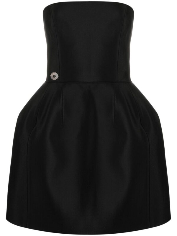 Philipp Plein  strapless silk mini dress