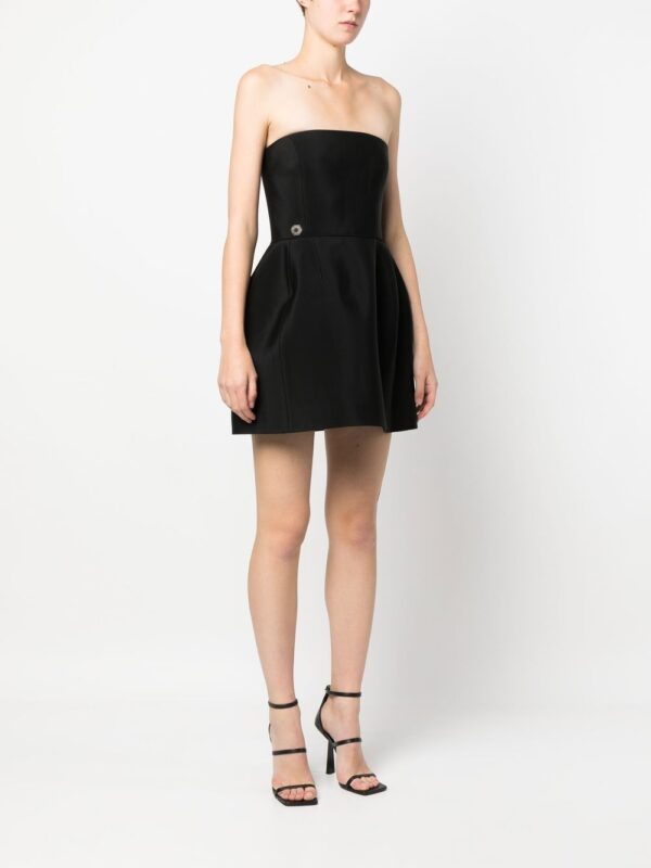 Philipp Plein  strapless silk mini dress - Image 3