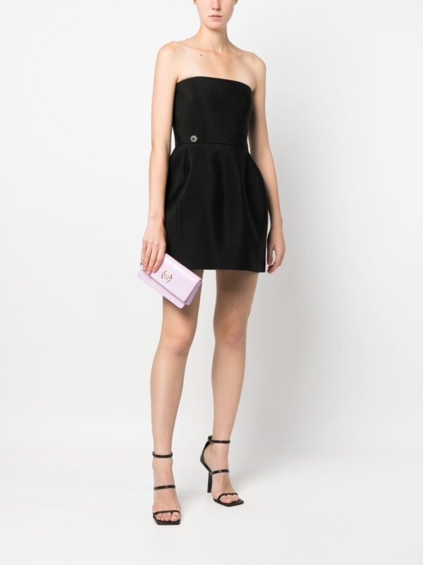 Philipp Plein  strapless silk mini dress - Image 2