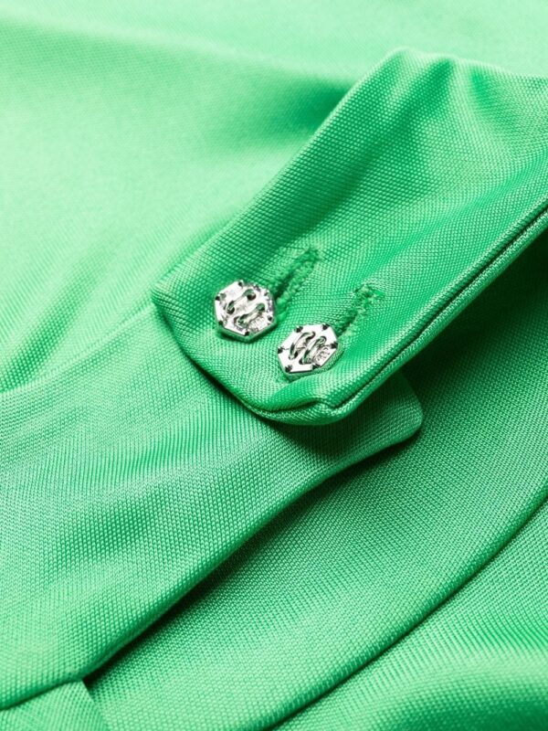 Philipp Plein ruched-detail satin gown - Image 5
