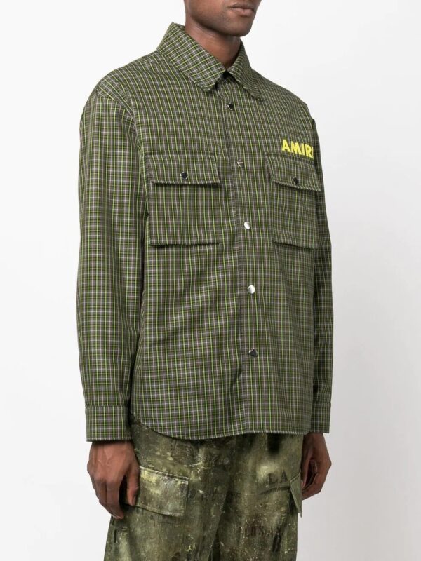 Amiri logo-print shirt jacket - Image 3