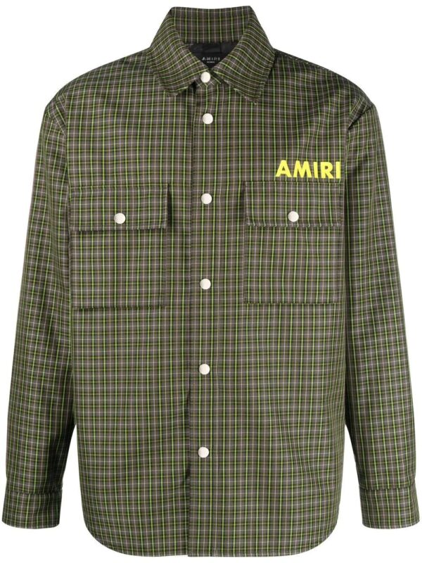 Amiri logo-print shirt jacket