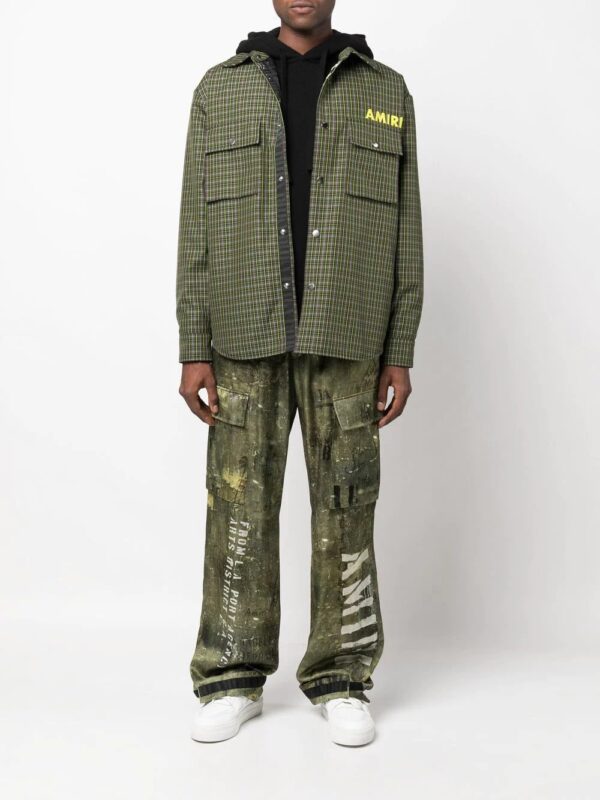 Amiri logo-print shirt jacket - Image 2