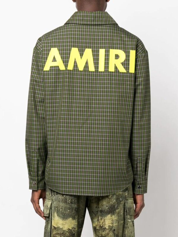 Amiri logo-print shirt jacket - Image 4