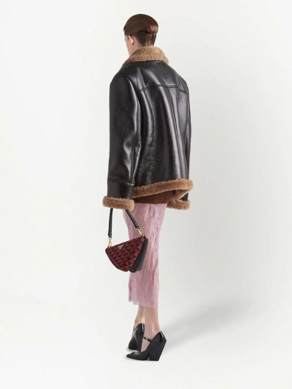Prada  oversized shearling jacket - Image 3