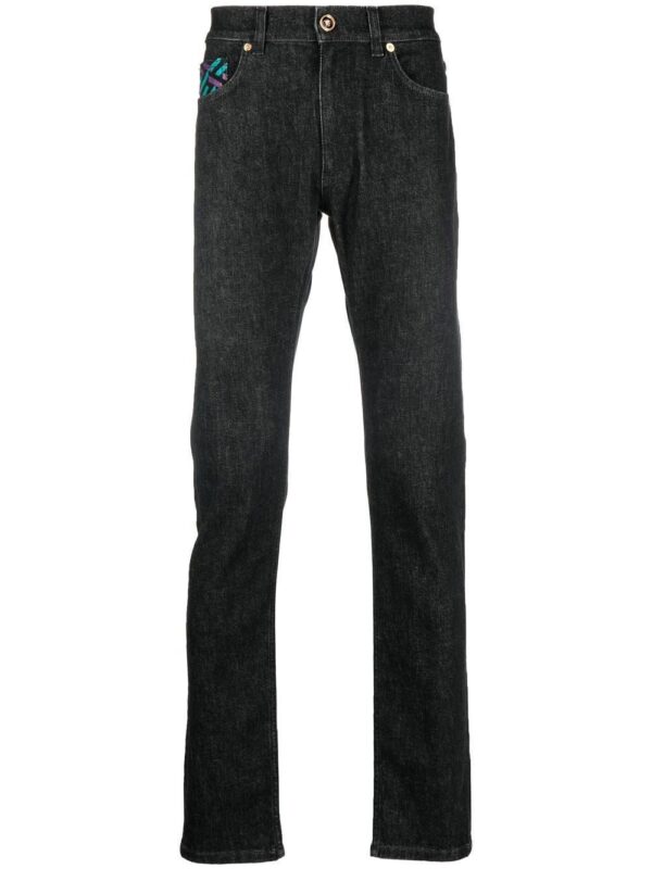 Versace  La Greca straight-leg jeans