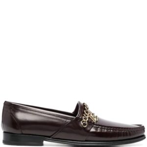 Dolce & Gabbana  chain-strap leather loafers
