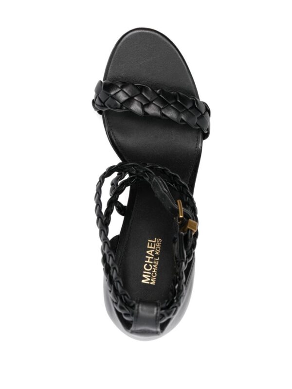 Michael Michael Kors  Astrid-Braided faux-leather sandals - Image 4