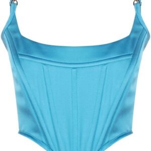 Versace  Medusa-motif corset top