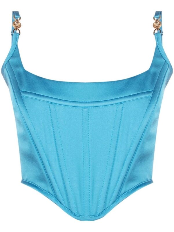 Versace  Medusa-motif corset top