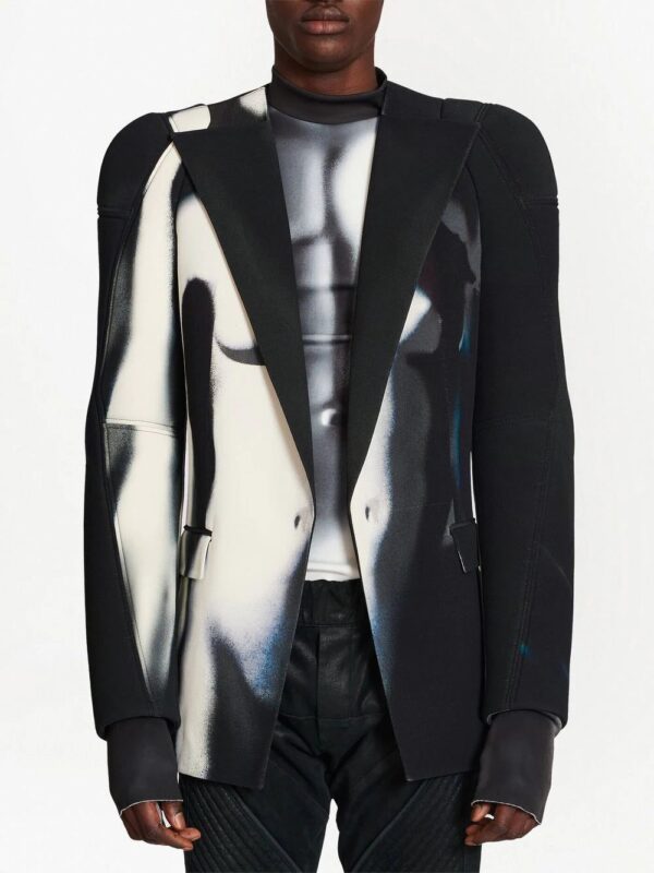 Balmain  graphic body print blazer - Image 3