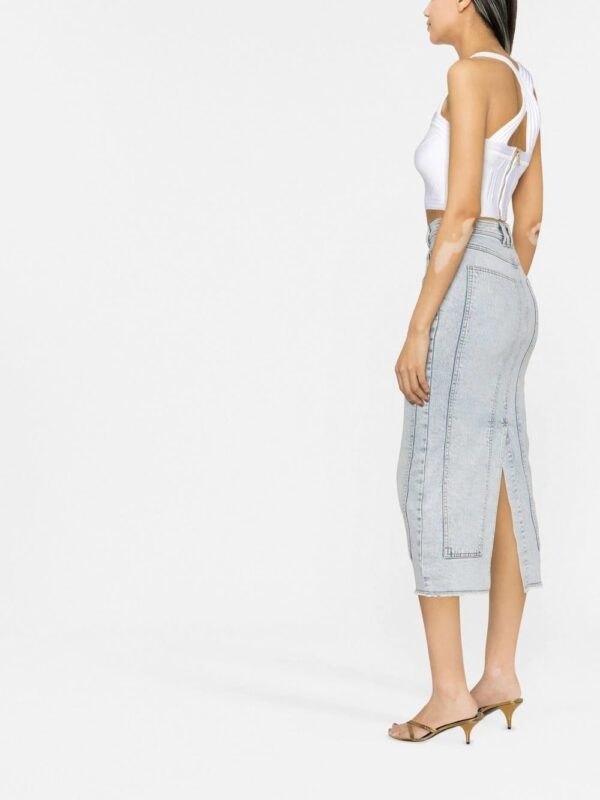 Balmain  cropped geometric-panelled top - Image 3