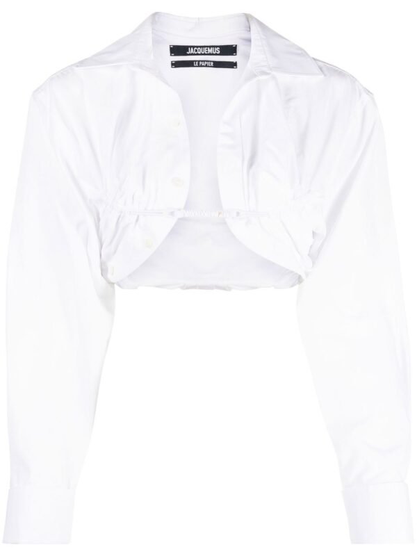 Jacquemus  Machou cropped shirt