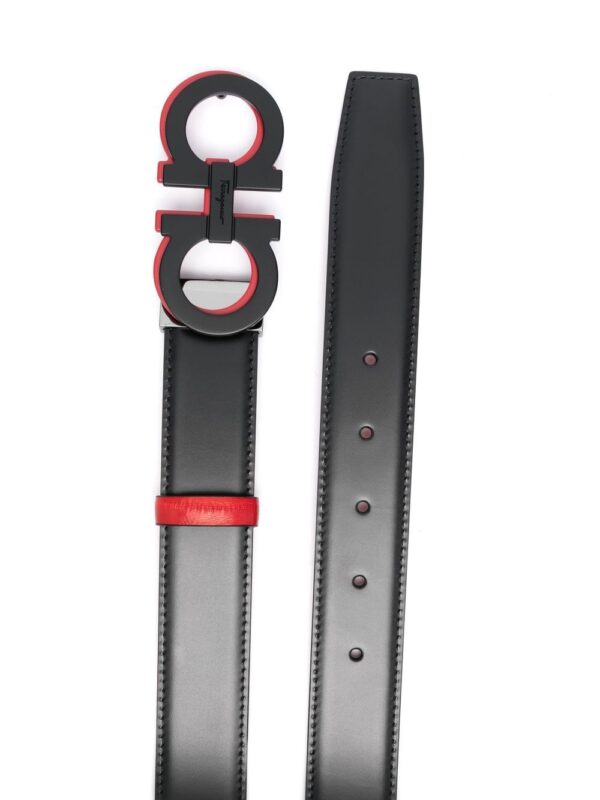 Ferragamo Gancini-buckle leather belt - Image 2