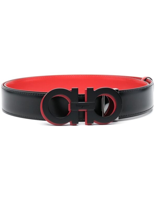 Ferragamo Gancini-buckle leather belt