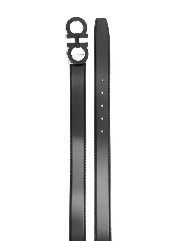Ferragamo Gancini-buckle leather belt - Image 2