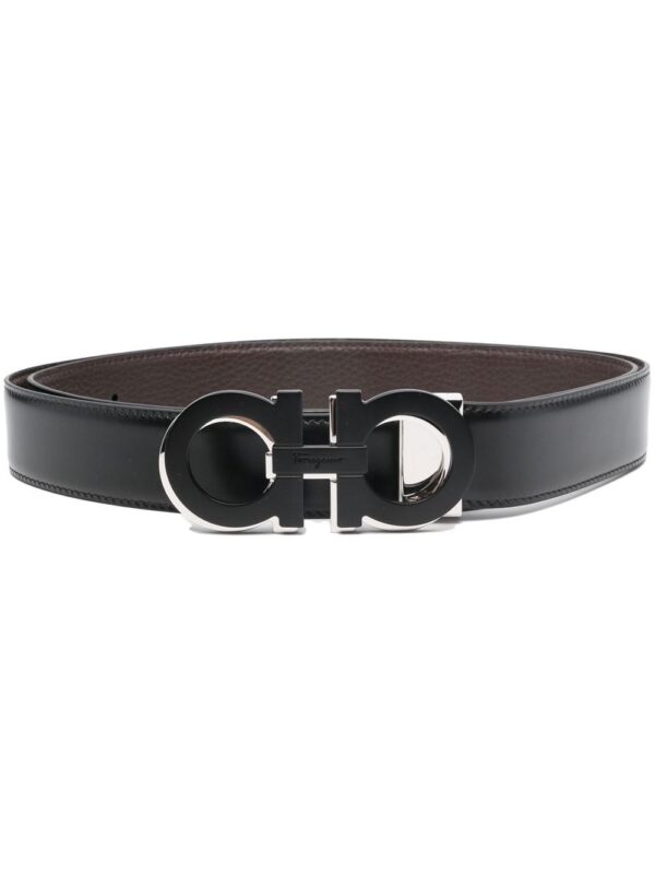 Ferragamo Gancini-buckle leather belt
