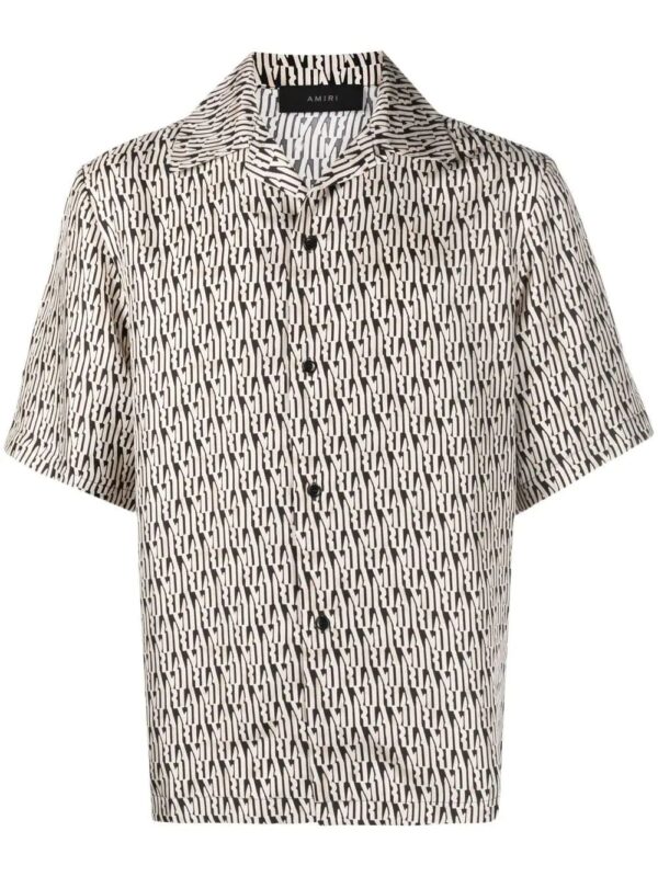 Amiri silk graphic-print shirt
