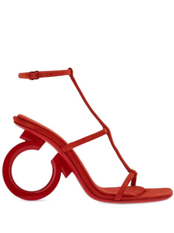 Ferragamo  Elina 105mm suede sandals - Image 4
