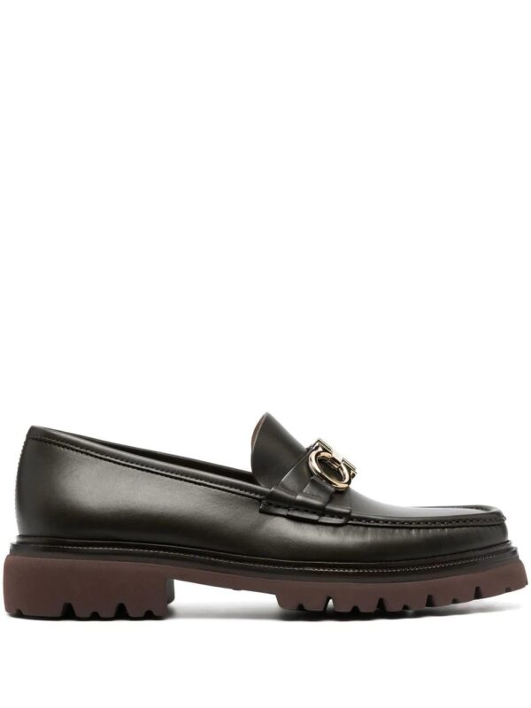 Ferragamo  Gancini chunky leather loafers