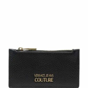 Versace Jeans Couture  logo-appliqué leather cardholder