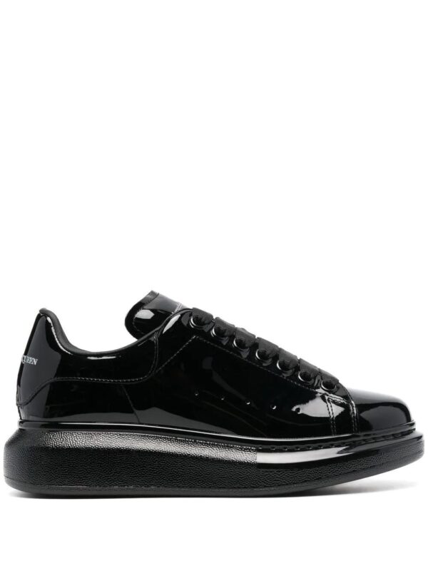 Alexander Mcqueen patent-leather low-top sneakers