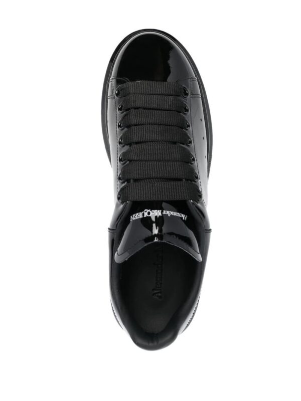 Alexander Mcqueen patent-leather low-top sneakers - Image 4