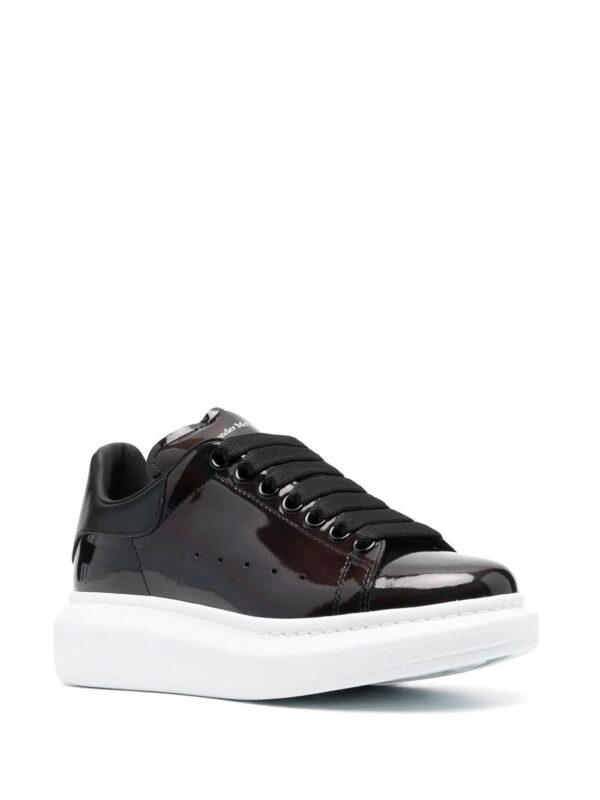 Alexander Mcqueen patent-leather low-top sneakers - Image 2