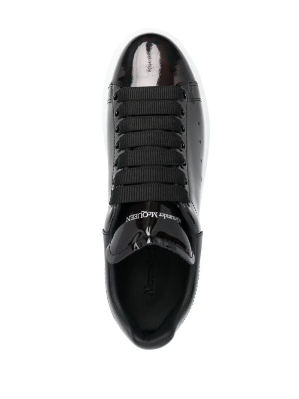 Alexander Mcqueen patent-leather low-top sneakers - Image 4