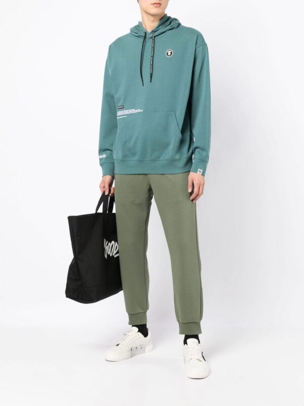 AAPE BY *A BATHING APE®  logo-patch track pants - Image 2