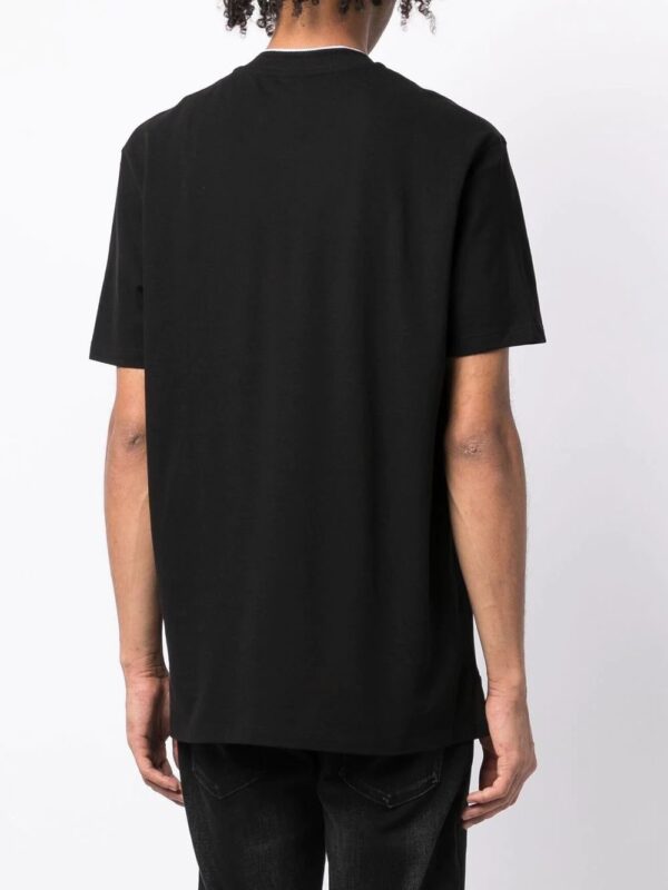 Armani Exchange collarless logo-print polo shirt - Image 4