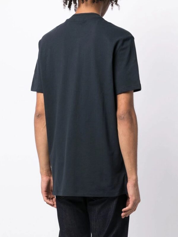 Armani Exchange collarless logo-print polo shirt - Image 4