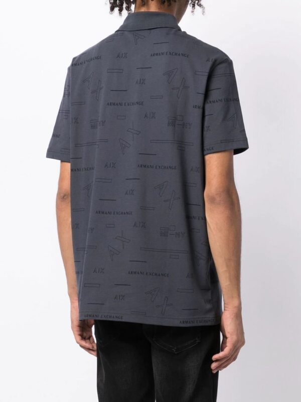 Armani Exchange logo-print polo shirt - Image 4