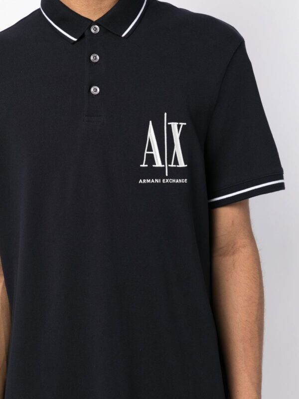 Armani Exchange  logo-print short-sleeved polo shirt - Image 4