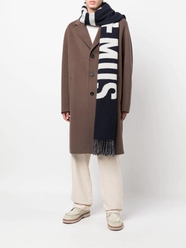 Moschino  logo-print frayed-edge scarf - Image 4