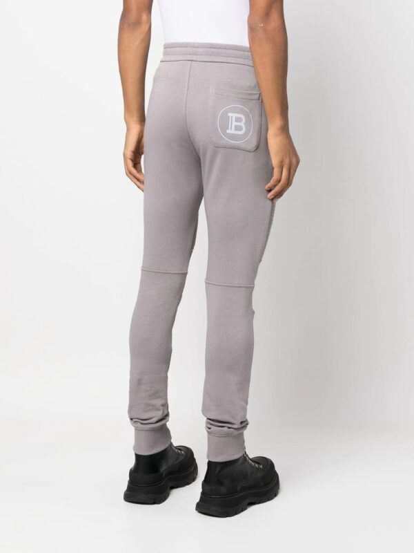 Balmain  logo-printed panelled sweatpants - Image 4
