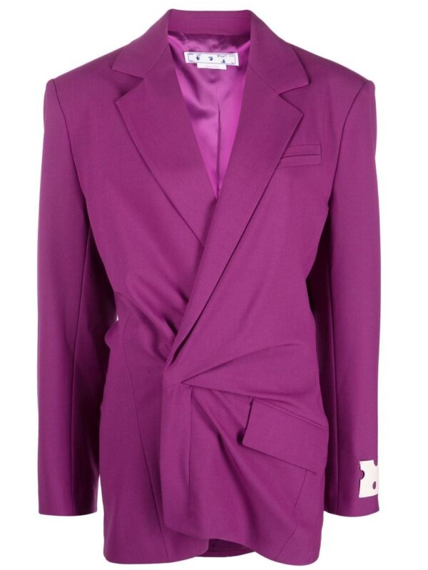 Off-White wrap-style blazer dress