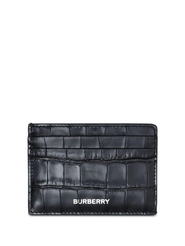 Burberry  crocodile-effect leather wallet