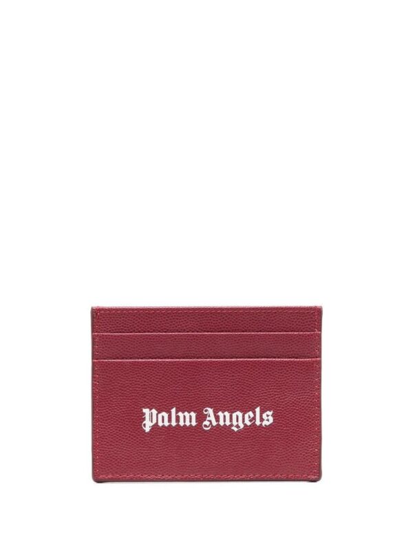 Palm Angels  Gothic logo-print cardholder