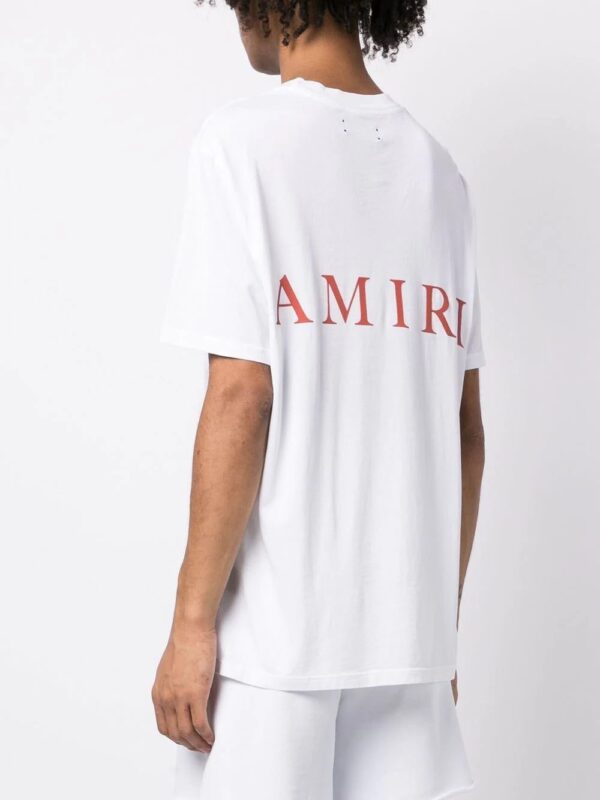Amiri logo crew-neck T-shirt - Image 4