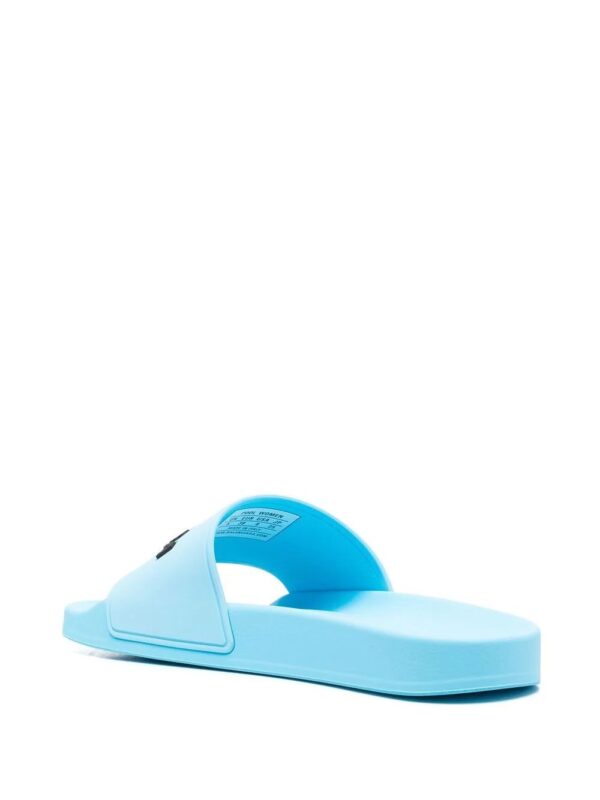 Balenciaga  raised-logo slides - Image 3