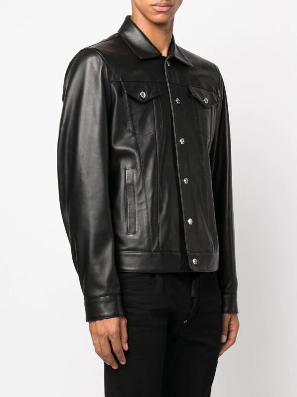 Dsquared2  button-up leather shirt - Image 3