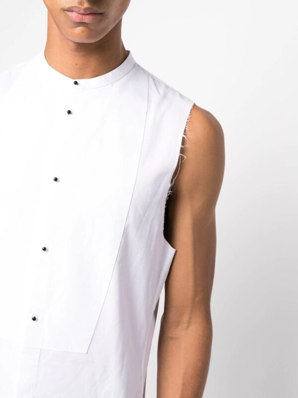Dsquared2  collarless button-up shirt - Image 4