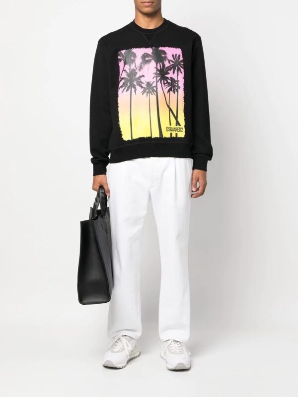 Dsquared2  graphic-print logo sweatshirt - Image 2