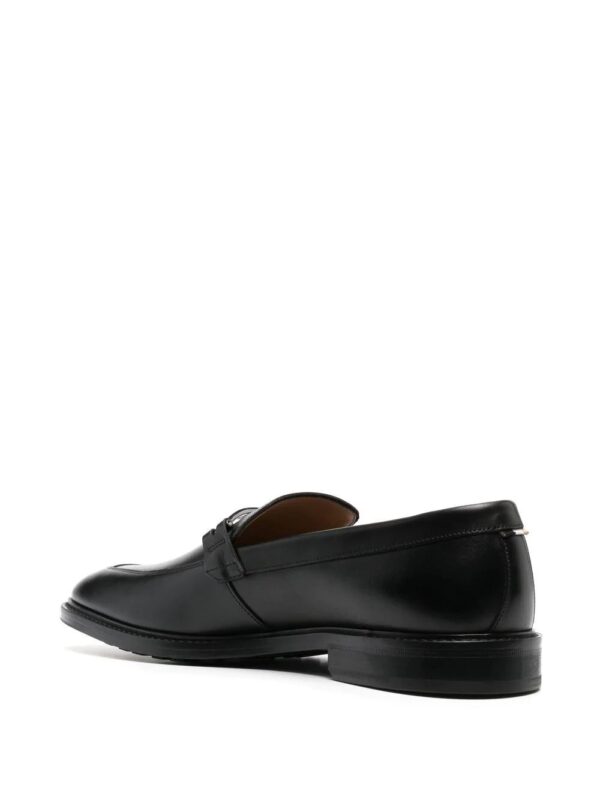 BOSS  Lisbon leather logo-plaque loafers - Image 3
