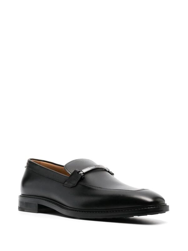BOSS  Lisbon leather logo-plaque loafers - Image 2