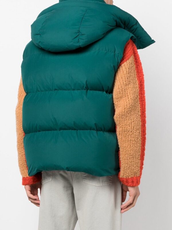 Off-White  logo-print padded hooded jacket - Image 4