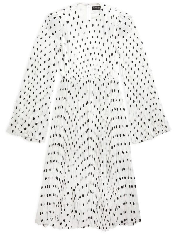 Balenciaga  polka dot print dress