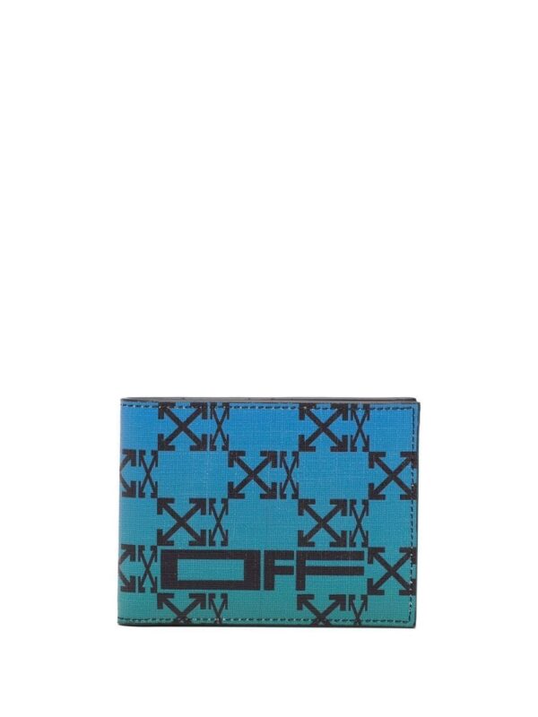 Off-White  logo-print leather wallet